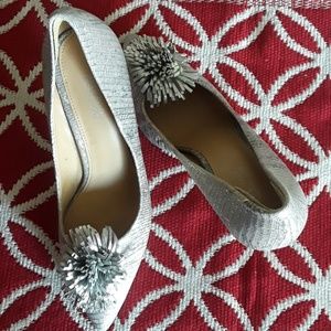Michael kors silver heels